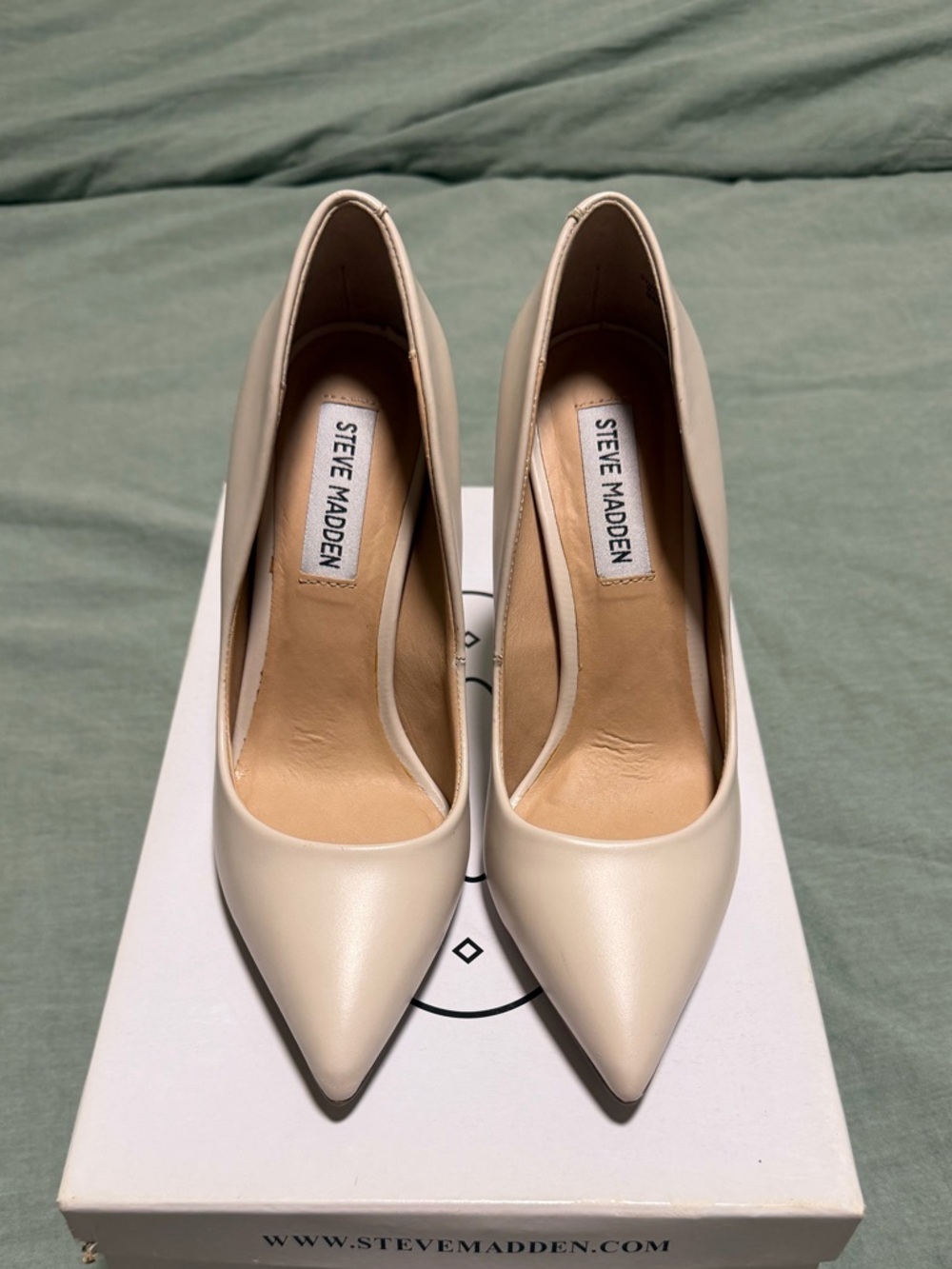 Steve Madden Women's Pointed Toe Pumps in Bone Color